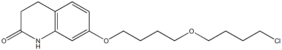 7-(4-(4-Chlorobutoxy)butoxy)-3,4-dihydroquinolin-2(1H)-one Struktur