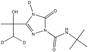 N-tert-Butyl-3-(2-hydroxypropan-2-yl)-5-oxo-4,5-dihydro-1H-1,2,4-triazole-1-carboxamide-d3 Struktur