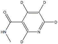 N-Methylnicotinamide-d4 Struktur