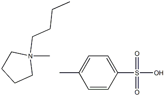 1-butyl-1-methylpyrrolidine p-toluenesulfonate Struktur