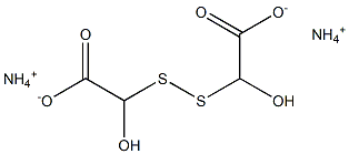 DIAMMONIUM DITHIODIGLYCOLATE (45% IN WATER) Diammonium dithiodiglycolate (45% in water) Struktur