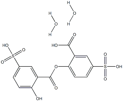 5-SULFOSALICYLIC ACID 5-sulfosalicylic acid, dihydrate Struktur