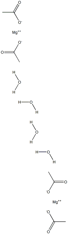 MAGNESIUM ACETATE TETRAHYDRATE Magnesium Acetate Structure