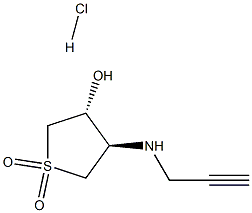 TRANS-1,1-DIOXO-4-PROP-2-YNYLAMINO-TETRAHYDROTHIOPHEN-3-OL HYDROCHLORIDE Struktur