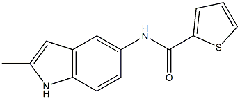 N-(2-METHYL-(1H)-INDOL-5-YL)THIOPHENE-2-CARBOXAMIDE Struktur