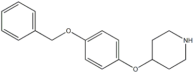 4-[4-(BENZYLOXY)PHENOXY]PIPERIDINE Struktur