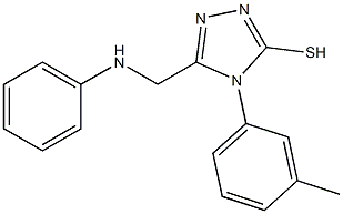 5-(ANILINOMETHYL)-4-(3-METHYLPHENYL)-4H-1,2,4-TRIAZOLE-3-THIOL Struktur