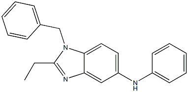 (1-BENZYL-2-ETHYL-1H-BENZOIMIDAZOL-5-YL)-PHENYL-AMINE Struktur