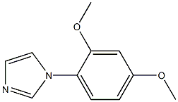 1-(2,4-DIMETHOXY-PHENYL)-1H-IMIDAZOLE Struktur