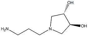 (3S,4S)-1-(3-AMINO-PROPYL)-PYRROLIDINE-3,4-DIOL Struktur