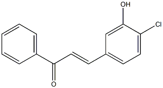 3Hydroxy-4-ChloroChalcone Struktur