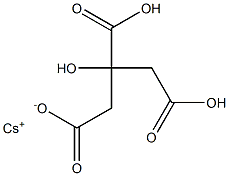 Cesium dihydrogen citrate Struktur