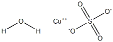 Copper (II) sulfate hydrate Struktur