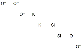 Dipotassium disilicon pentaoxide Struktur