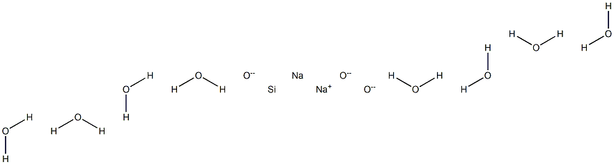 Disodium silicon trioxide octahydrate Struktur