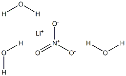 Lithium nitrate trihydrate Struktur