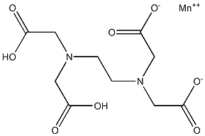 Manganese(II) dihydrogen EDTA Struktur