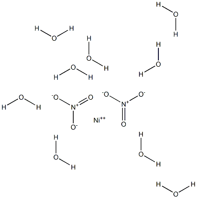 Nickel(II) nitrate nonahydrate Struktur