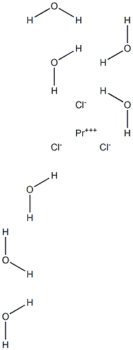 Praseodymium(III) chloride heptahydrate Struktur