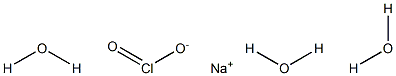 Sodium chlorite trihydrate Struktur