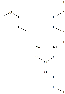 Sodium metasilicate pentahydrate Struktur