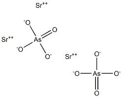 Strontium arsenate Struktur