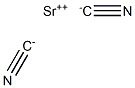 Strontium cyanide Struktur