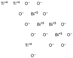 Tetrabismuth trititanium dodecaoxide Struktur