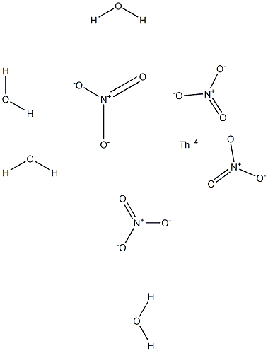 Thorium(IV) nitrate tetrahydrate Struktur