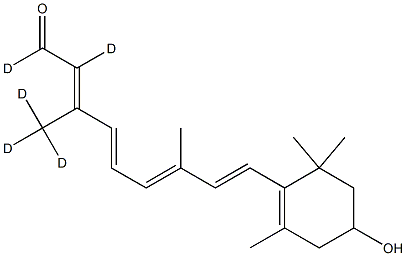 all-trans 3-Hydroxyretinal-D5 Struktur