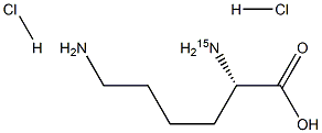 L-Lysine-15N2HCl Struktur