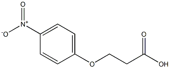 3-p-nitrophenoxypropionic acid Struktur