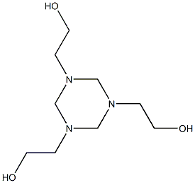 1,3,5-tris(hydroxyethyl)-s-triazine Struktur