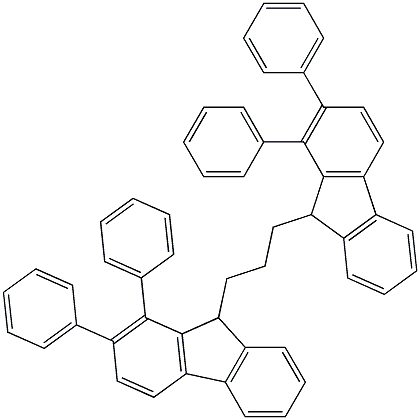 1,3-bis(diphenylfluorenyl)propane Struktur