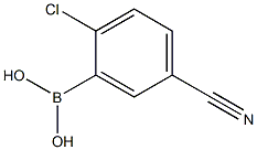 2-chloro-5-cyanobenzeneboronic acid Struktur