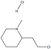 2-(2-chloroethyl)-N-methylpiperidine hydrochloride Struktur