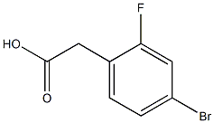 4-bromo-2-fluorophenylacetic acid Struktur