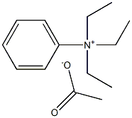 Phenyl triethylammonium acetate Struktur