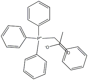 Benzyltriphenylphosphonium acetate Struktur