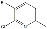 3-Bromo-2-chloro-6-methylpyridine Struktur