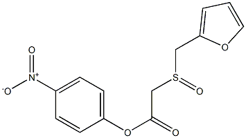 A-(2-furylmethylsulfinyl)acetate-(4-nitrophenol) ester Struktur