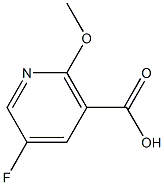 5-Fluoro-2-methoxynicotinic acid Struktur