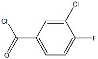 4-Fluoro-3-chlorobenzoyl chloride Struktur