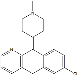 7-Chloro-10-(1-methylpiperidin-4-ylidene)-5,10-dihydrobenzo[g]quinoline Struktur