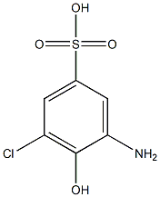 6-CHLORO-2-AMINOPHENOL-4-SULPHONICACID Struktur