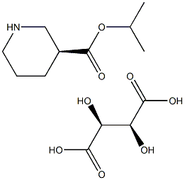 (S)-3-piperidinecarboxylic acid methyl (ethyl) ester-D-tartrate Struktur