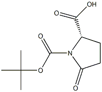 1-BOC-L - Pyrroglutamic acid Struktur