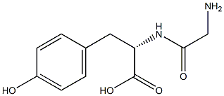 GLYCYL-L-TRYOSINE Struktur