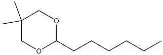 5,5-DIMETHYL-2-HEXYL-1,3-DIOXANE Struktur