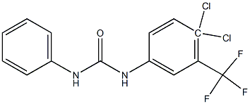 3-trifluoromethyl-4,4dichloro carbanilide Struktur